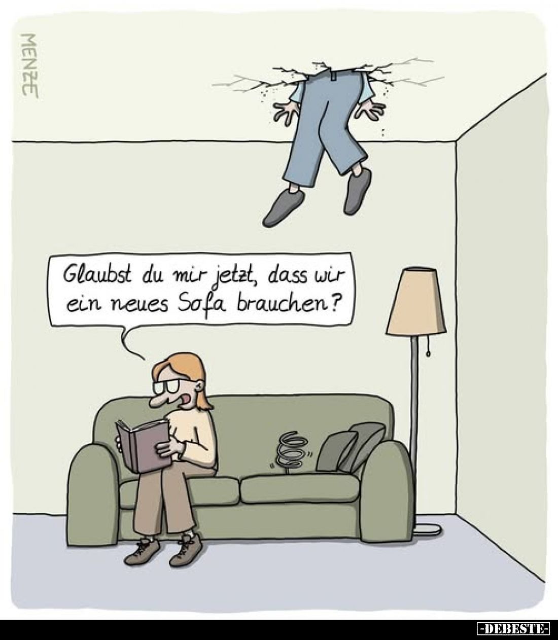 Glaubst du mir jetzt, dass wir ein neues Sofa brauchen?.. - Lustige Bilder | DEBESTE.de