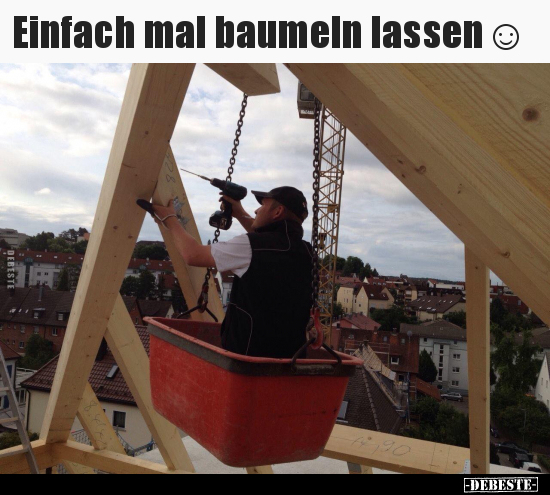 Einfach mal baumeln lassen☺.. - Lustige Bilder | DEBESTE.de