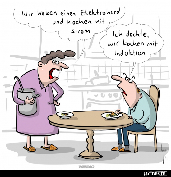Wir haben einen Elektroherd und kochen mit Strom.. - Lustige Bilder | DEBESTE.de