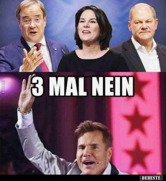 3 mal nein...