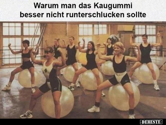 Warum man das Kaugummi besser nicht runterschlucken.. - Lustige Bilder | DEBESTE.de