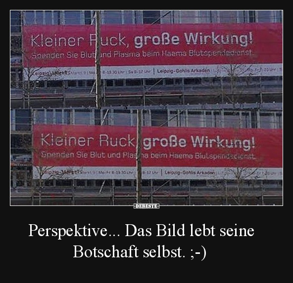 Perspektive... Das Bild lebt seine    Botschaft selbst. ;-) - Lustige Bilder | DEBESTE.de