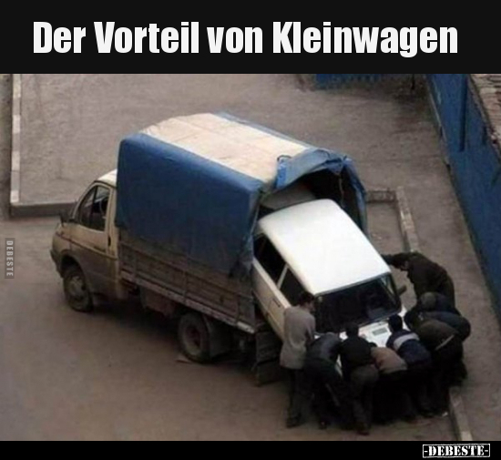Der Vorteil von Kleinwagen.. - Lustige Bilder | DEBESTE.de