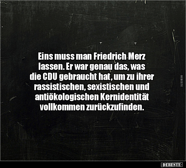 Eins muss man Friedrich Merz lassen... - Lustige Bilder | DEBESTE.de