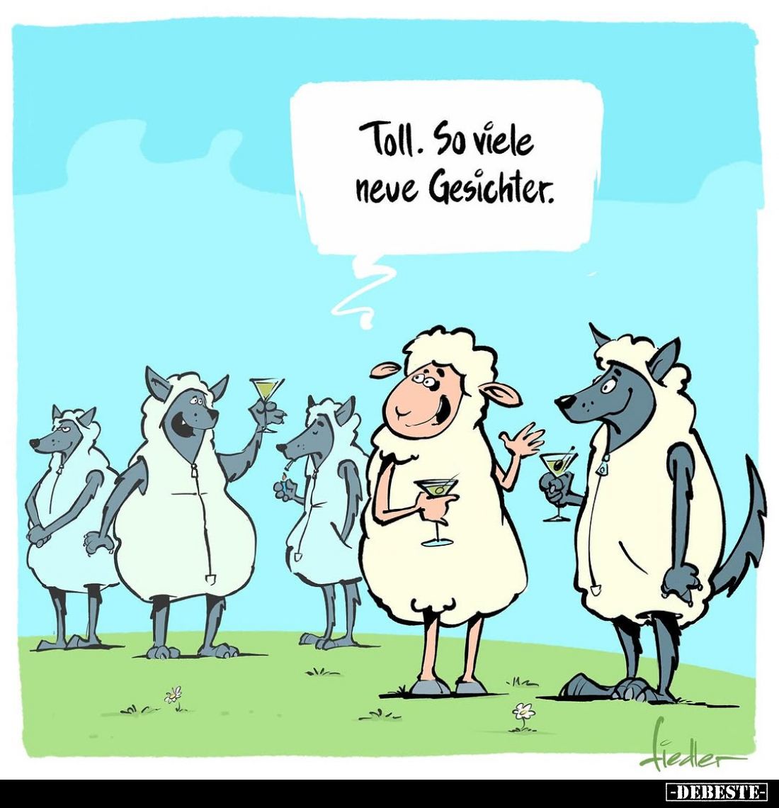 Toll. So viele neue Gesichter.