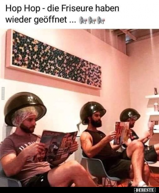 Hop Hop - die Friseure haben wieder geöffnet... - Lustige Bilder | DEBESTE.de