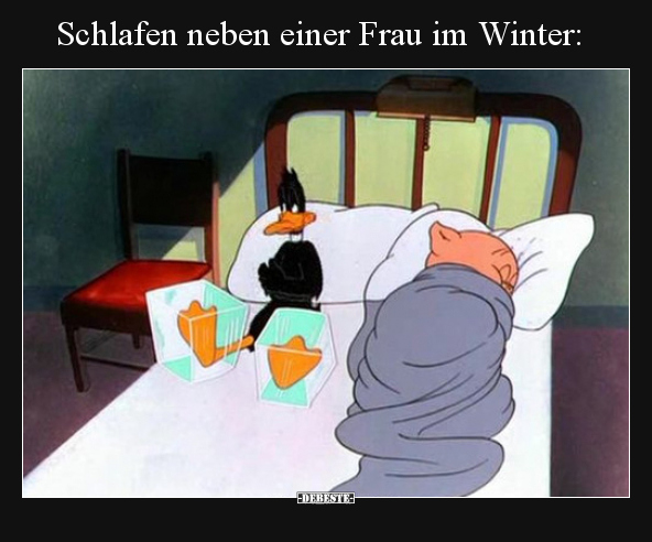 Schlafen neben einer Frau im Winter.. - Lustige Bilder | DEBESTE.de