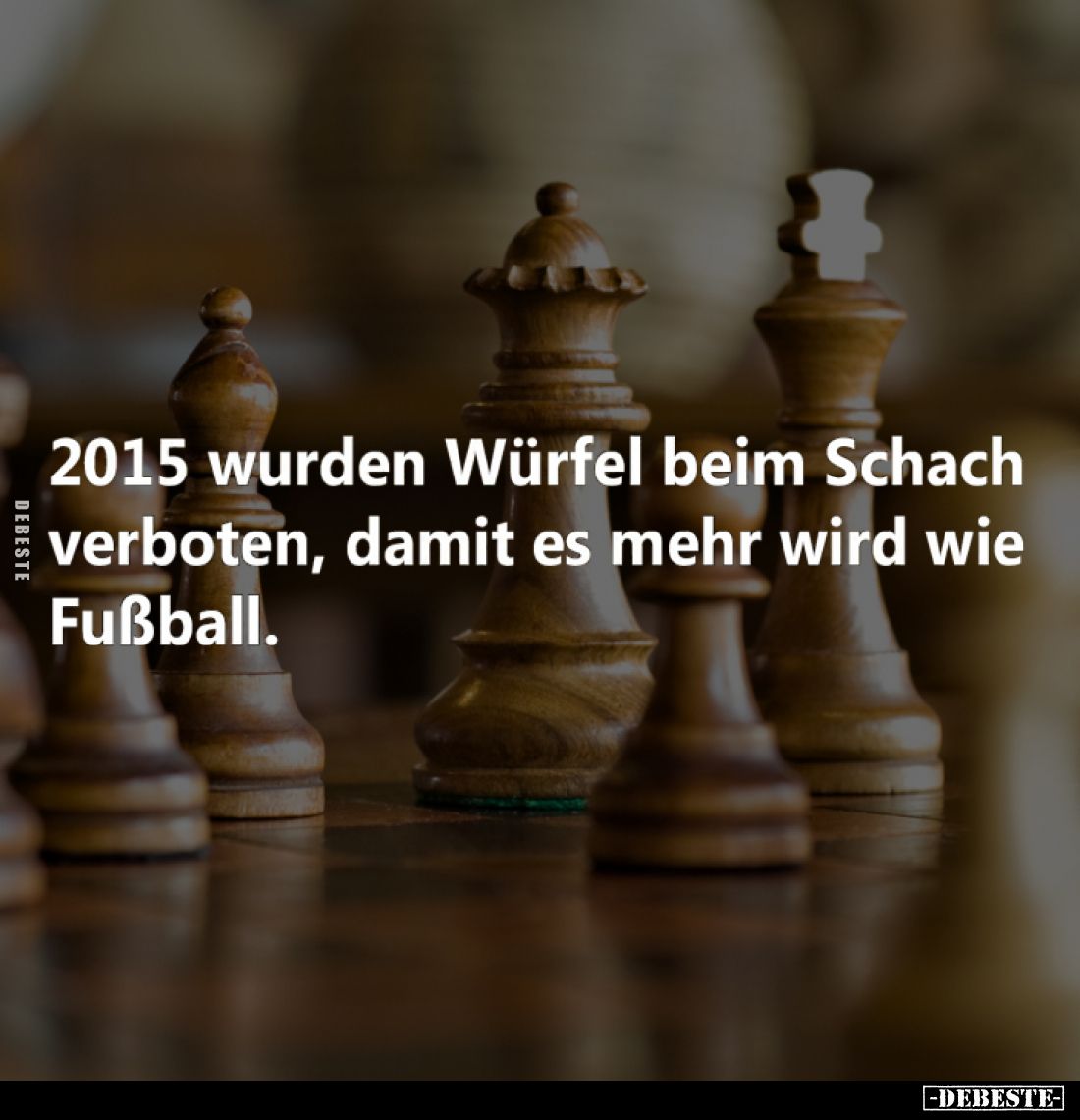 2015 wurden Würfel beim Schach verboten, damit es mehr wird wie Fußball.
