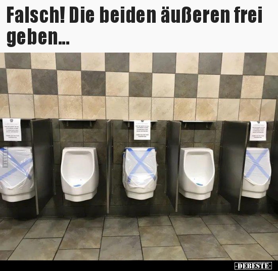 Falsch! Die beiden äußeren frei geben...