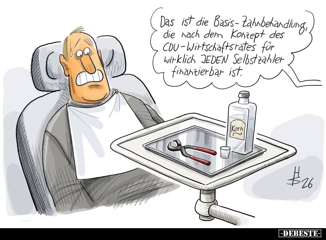 Das ist die Basis-Zahnbehandlung, die nach dem Konzept des CDU-Wirtschaftsrates für wirklich JEDEN Selbstzahler finanzierbar ...