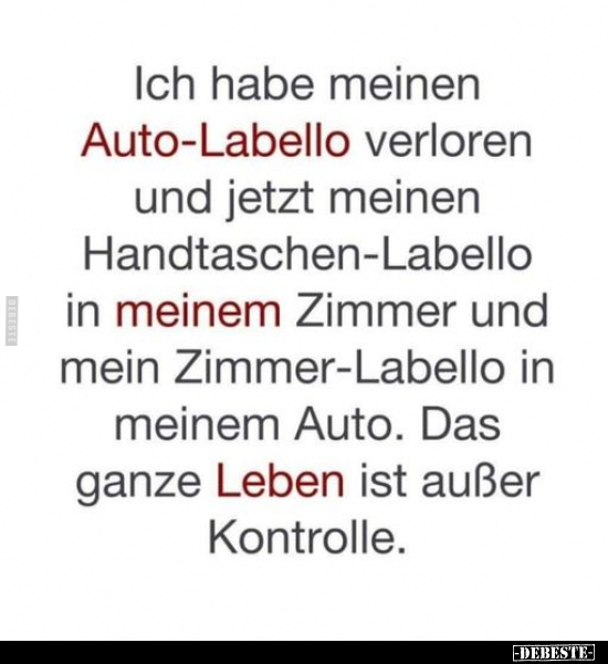 Ich habe meinen Auto-Labello verloren.. - Lustige Bilder | DEBESTE.de