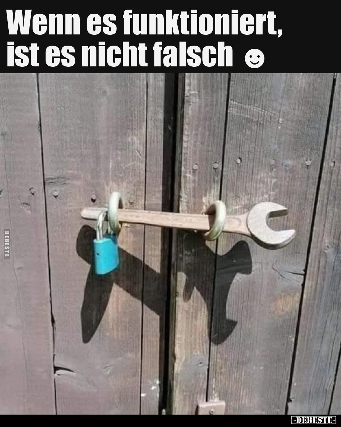 Wenn es funktioniert, ist es nicht falsch.