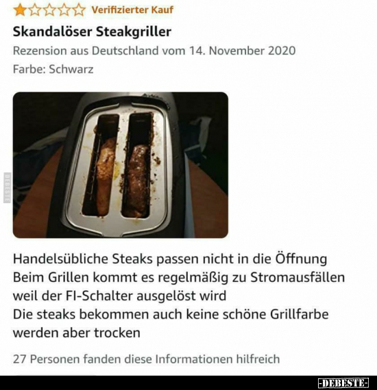 Skandalöser Steakgriller.. - Lustige Bilder | DEBESTE.de