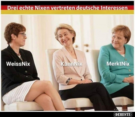 Drei echte Nixen vertreten deutsche Interessen.. - Lustige Bilder | DEBESTE.de