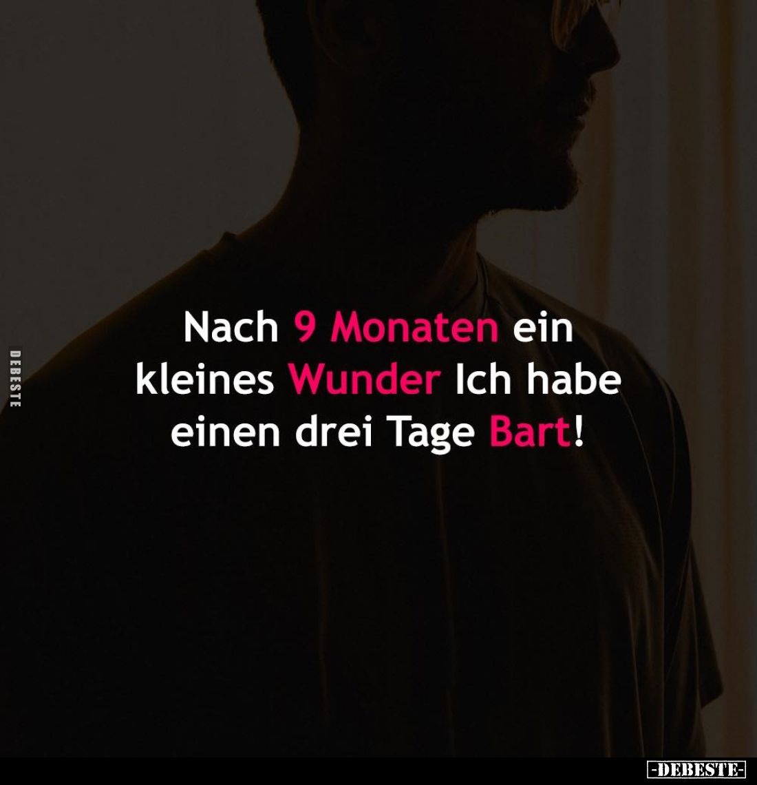 Nach 9 Monaten ein kleines Wunder. Ich habe einen drei Tage Bart!