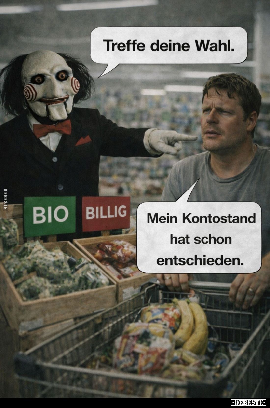 Treffe deine Wahl.
-
Mein Kontostand hat schon entschieden.