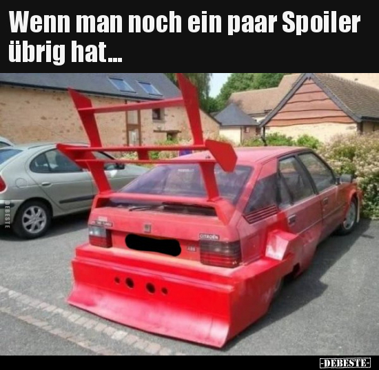 Wenn man noch ein paar Spoiler übrig hat... - Lustige Bilder | DEBESTE.de