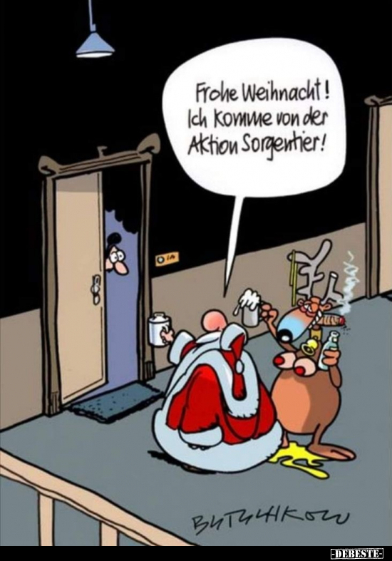 Frohe Weihnacht! Ich komme von der Aktion Sorgentier!.. - Lustige Bilder | DEBESTE.de