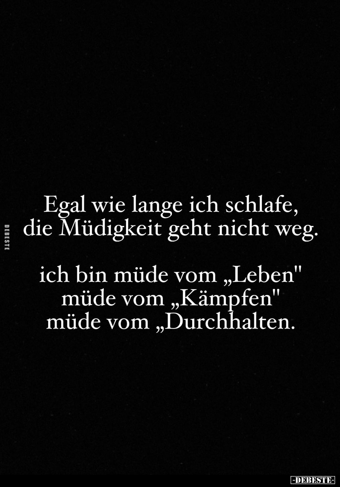 Egal wie lange ich schlafe, die Müdigkeit geht nicht.. - Lustige Bilder | DEBESTE.de