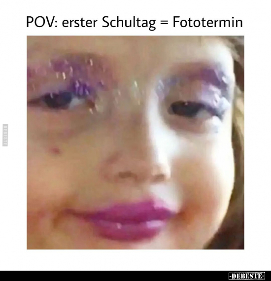 POV: erster Schultag = Fototermin.. - Lustige Bilder | DEBESTE.de