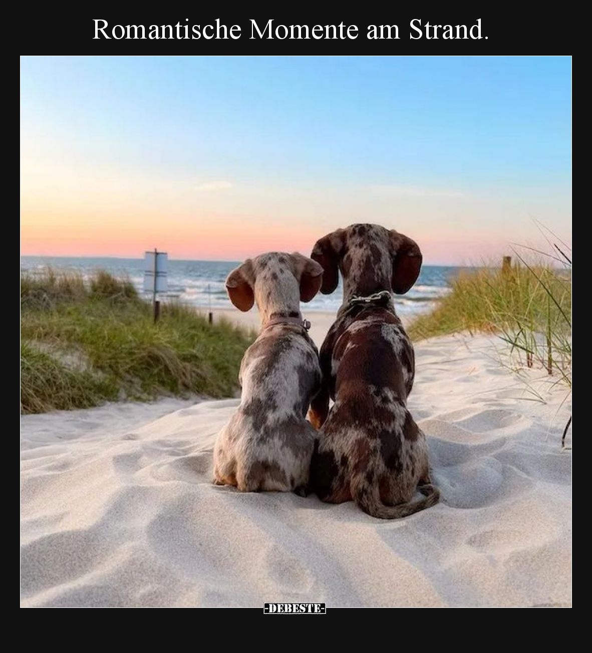 Romantische Momente am Strand