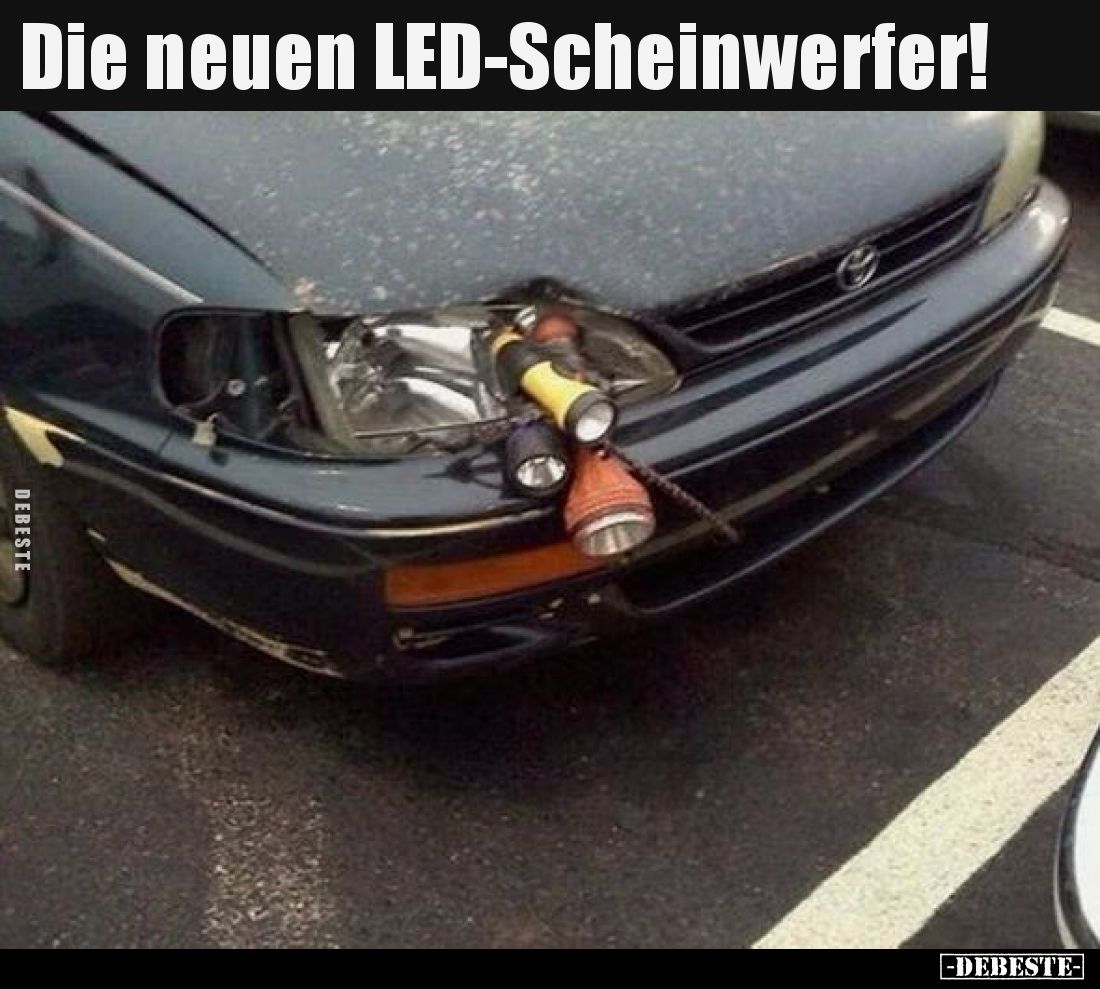 Die neuen LED-Scheinwerfer!