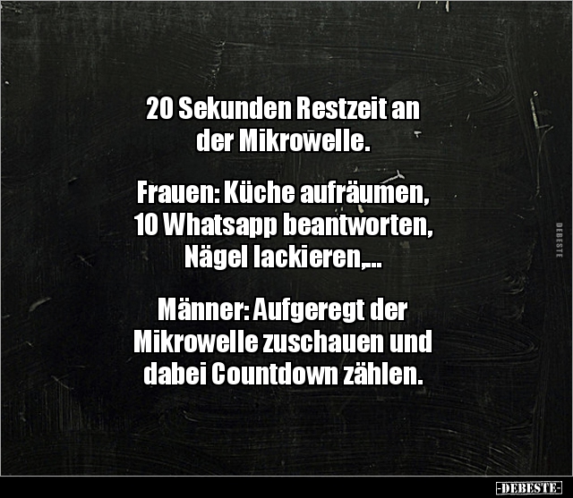 20 Sekunden Restzeit an der Mikrowelle... - Lustige Bilder | DEBESTE.de