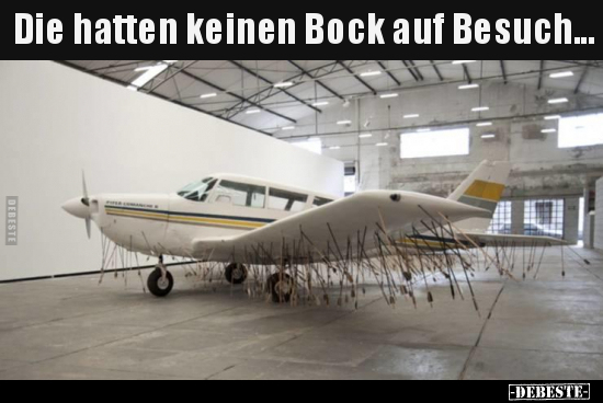Die hatten keinen Bock auf Besuch...