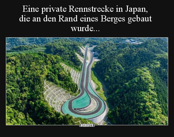 Eine private Rennstrecke in Japan, die an den Rand eines.. - Lustige Bilder | DEBESTE.de