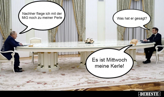 Nachher fliege ich mit der MiG noch zu meiner Perle..