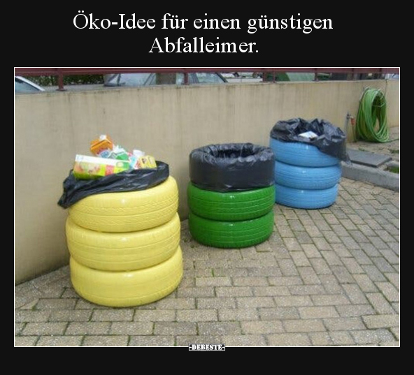 Öko-Idee für einen günstigen Abfalleimer... - Lustige Bilder | DEBESTE.de