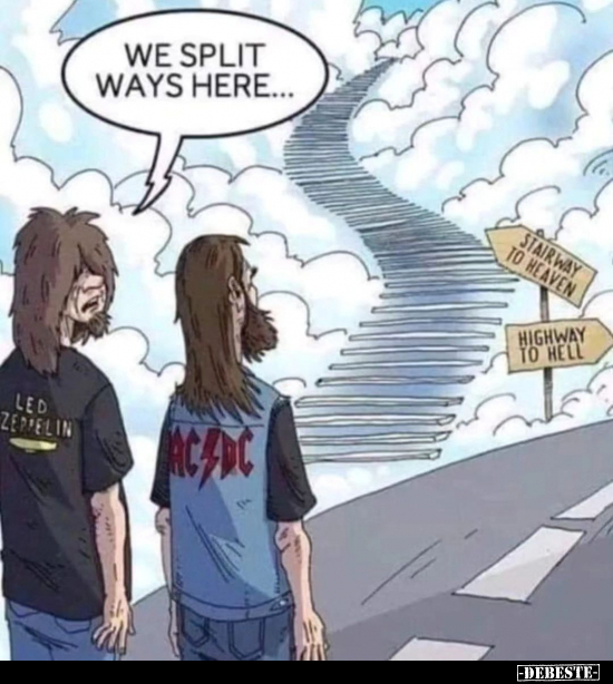 We split ways here...