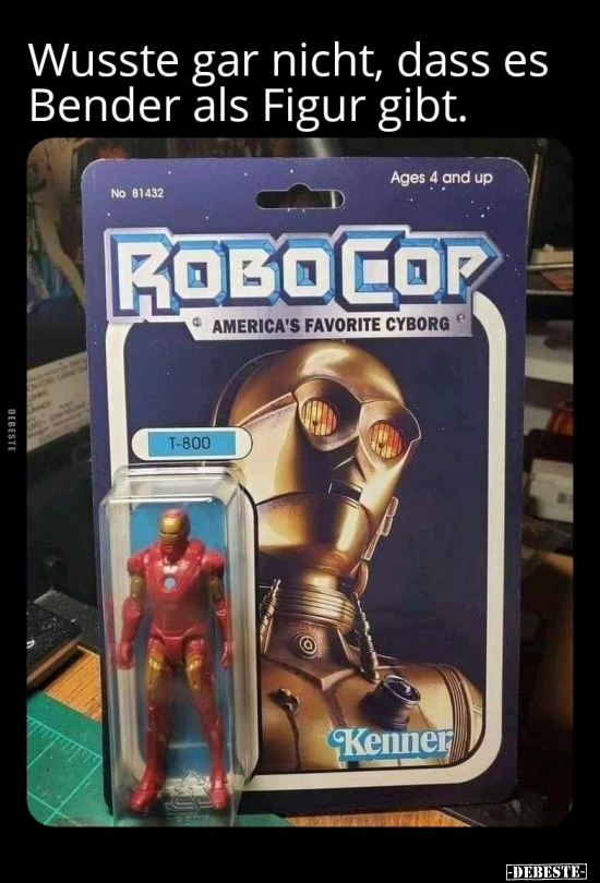 Wusste gar nicht, dass es Bender als Figur gibt.