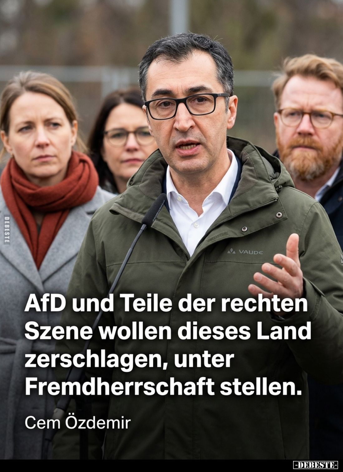 AfD und Teile der rechten Szene wollen dieses Land zerschlagen, unter Fremdherrschaft stellen.
