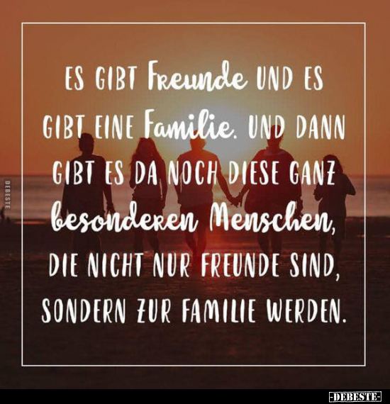 Es gibt Freunde und es gibt eine Familie.. - Lustige Bilder | DEBESTE.de