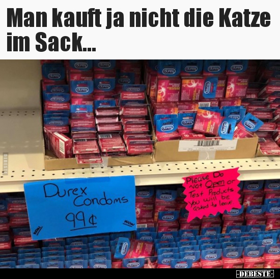 Man kauft ja nicht die Katze im Sack... - Lustige Bilder | DEBESTE.de