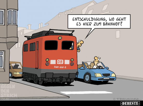 Entschuldigung, wo geht es hier zum Bahnhof?.. - Lustige Bilder | DEBESTE.de