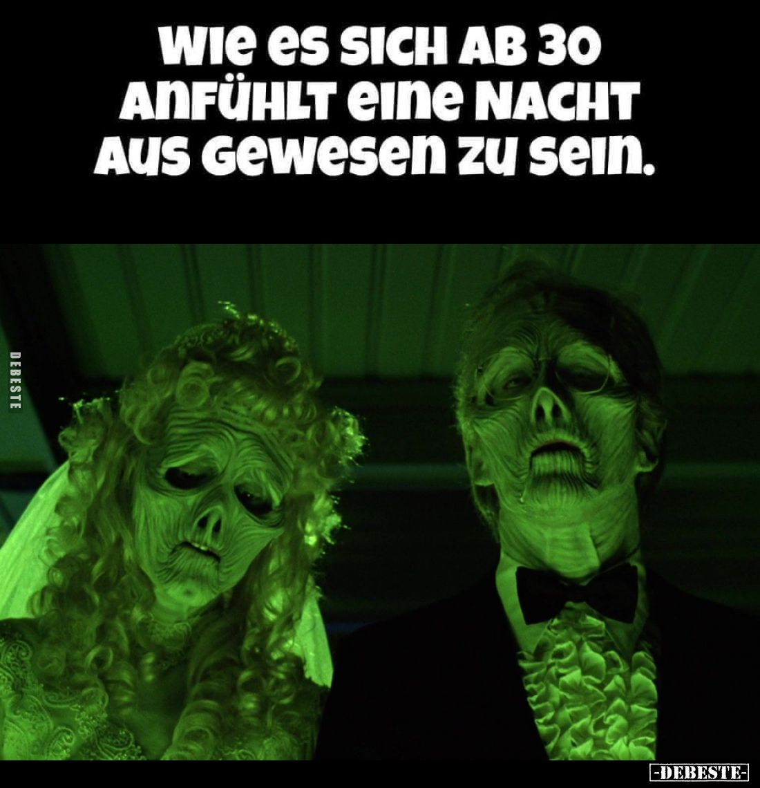 Wie es sich ab 30 anfühlt eine Nacht aus gewesen zu sein.