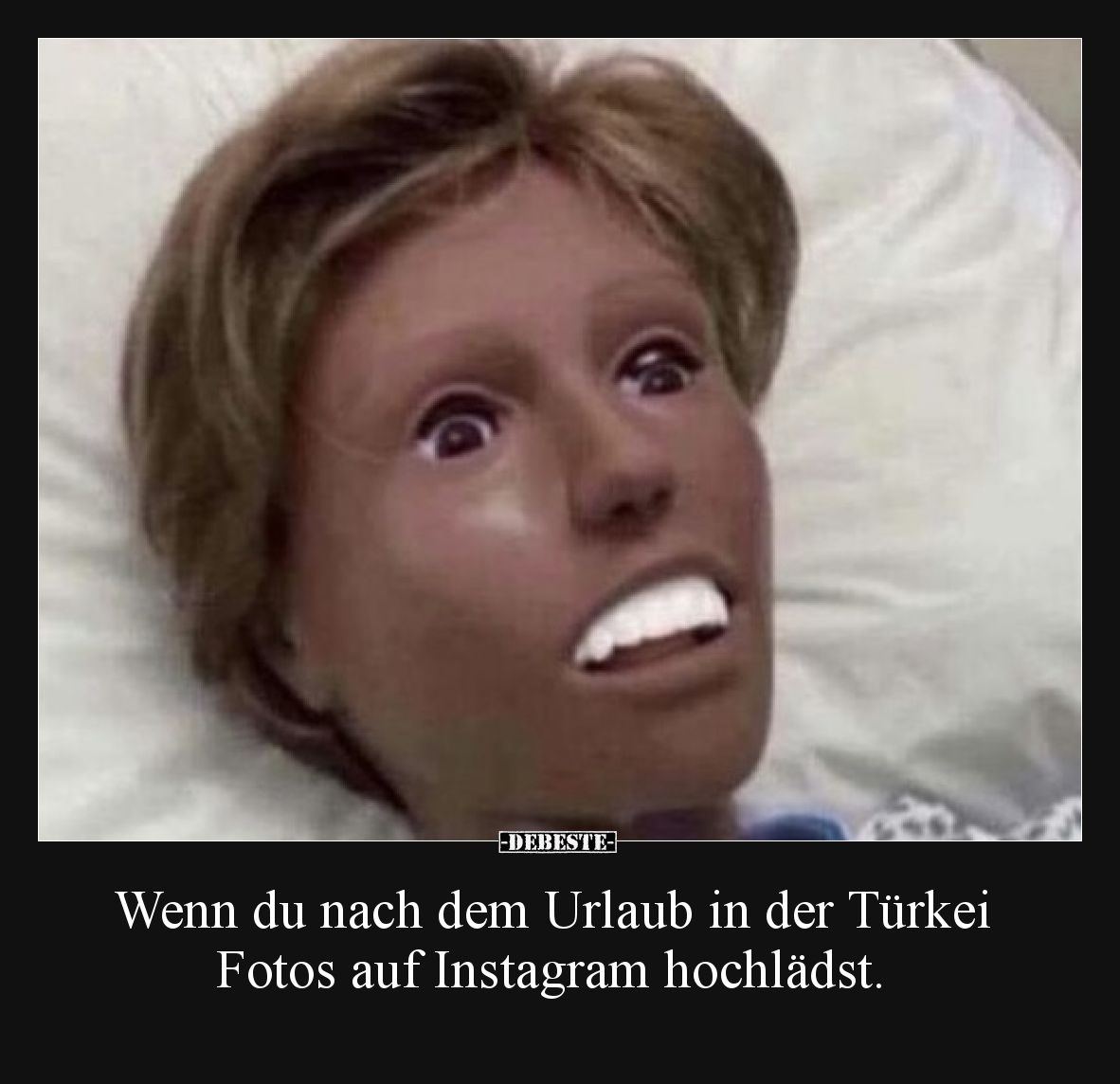 Wenn du nach dem Urlaub in der Türkei Fotos auf Instagram hochlädst.