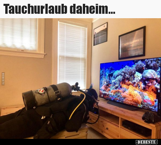 Tauchurlaub daheim... - Lustige Bilder | DEBESTE.de