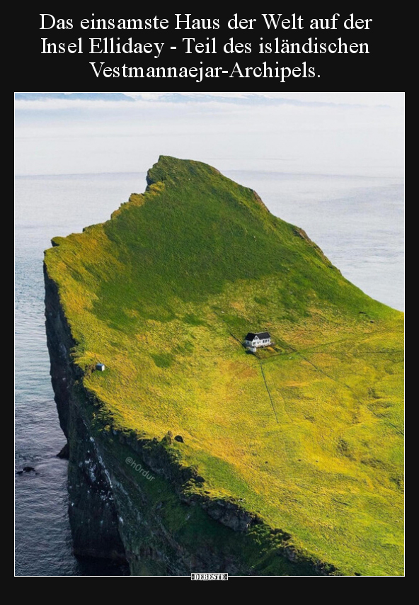 Das einsamste Haus der Welt auf der Insel Ellidaey - Teil.. - Lustige Bilder | DEBESTE.de