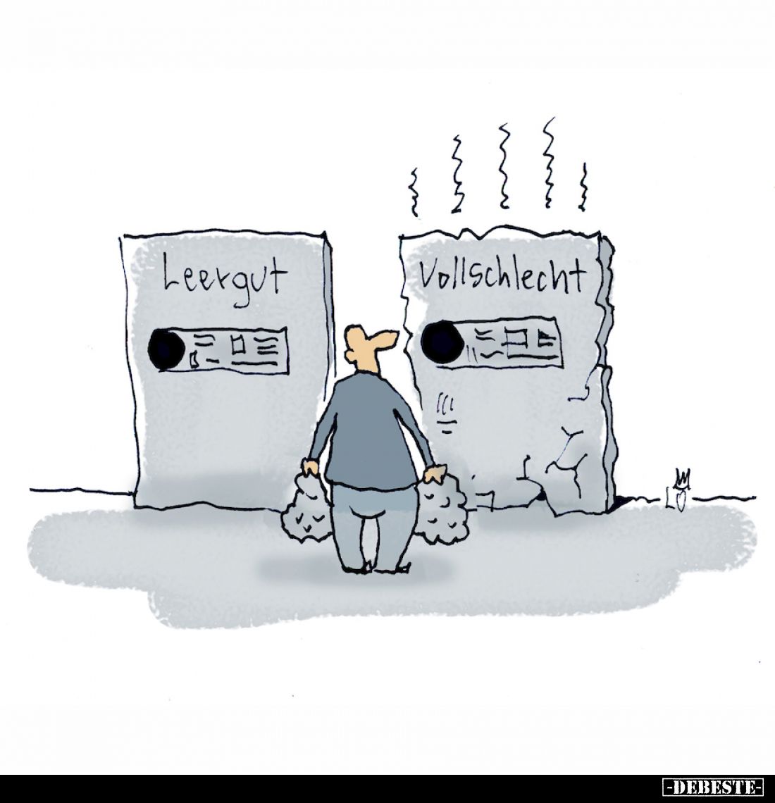 Leergut und
Vollschlecht.