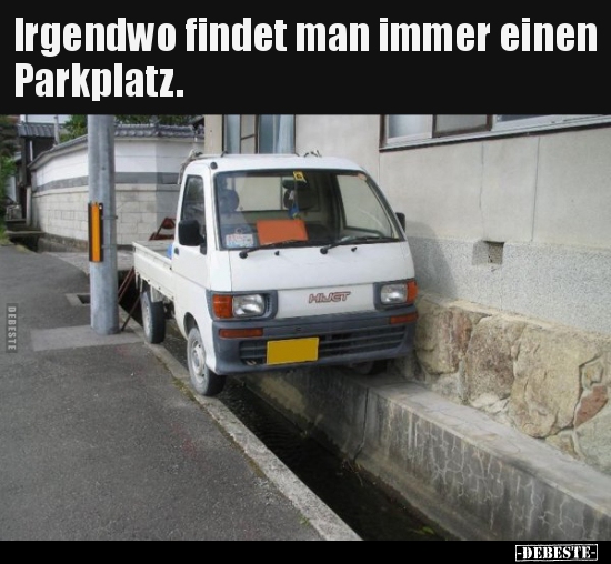 Irgendwo findet man immer einen Parkplatz... - Lustige Bilder | DEBESTE.de