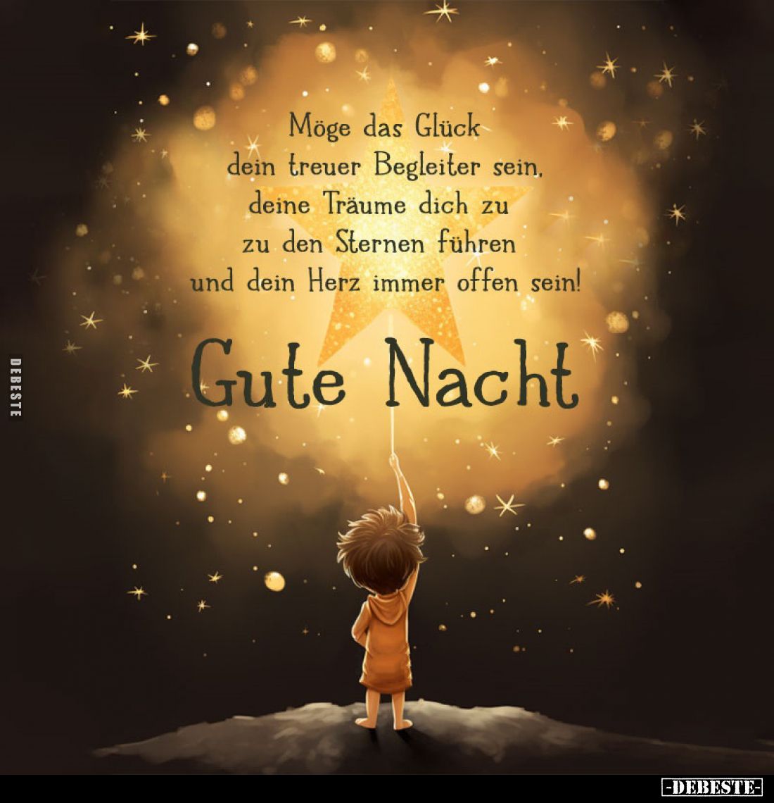 Möge das Glück dein treuer Begleiter sein, deine Träume dich zu zu den Sternen führen und dein Herz immer offen sein! 
Gute ...