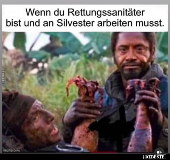 Lustige Bilder zum Thema: Silvester, Neujahr, Wenn, Rettungssanitäter