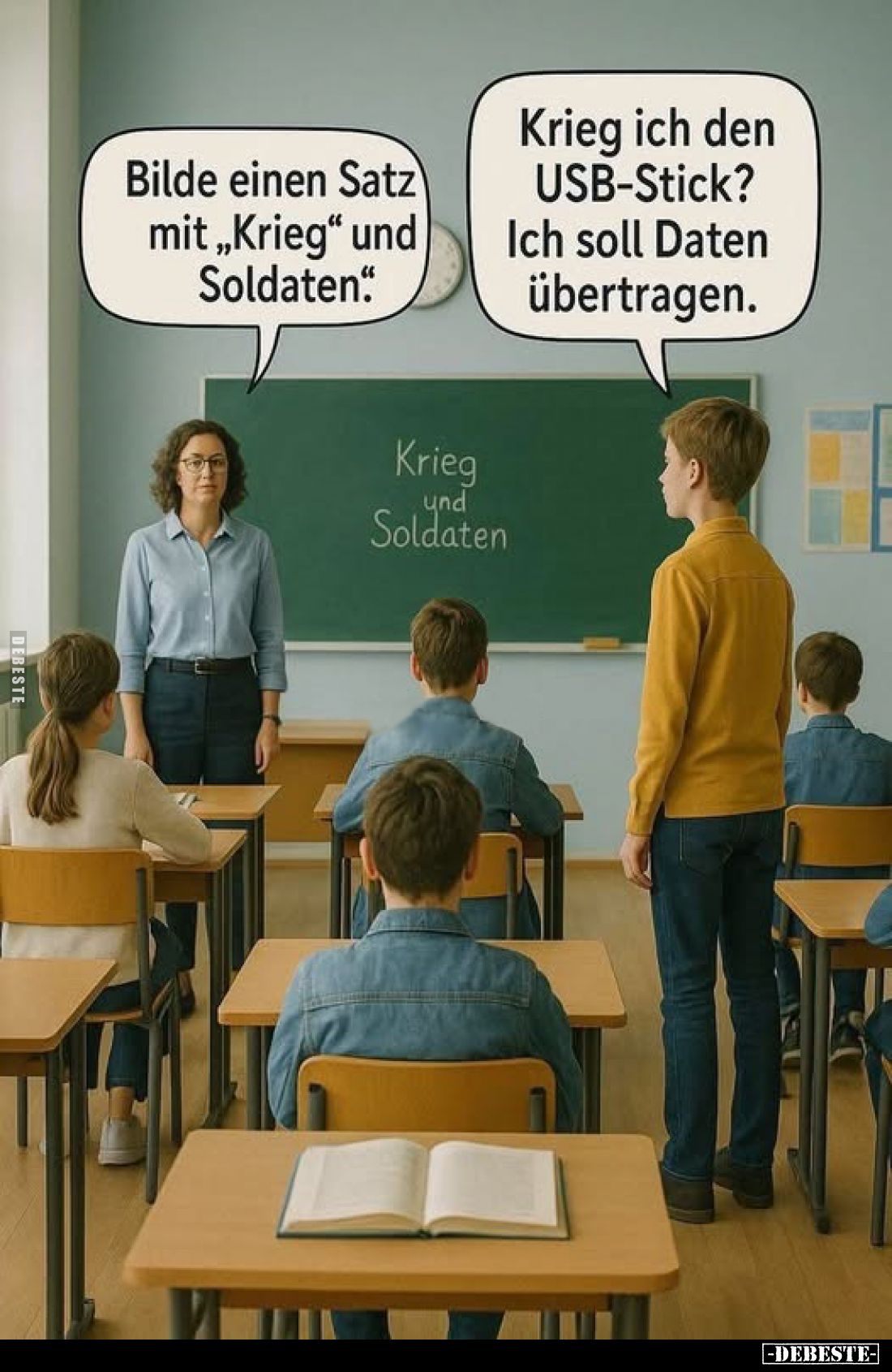 Bilde einen Satz mit "Krieg" und Soldaten.. - Lustige Bilder | DEBESTE.de