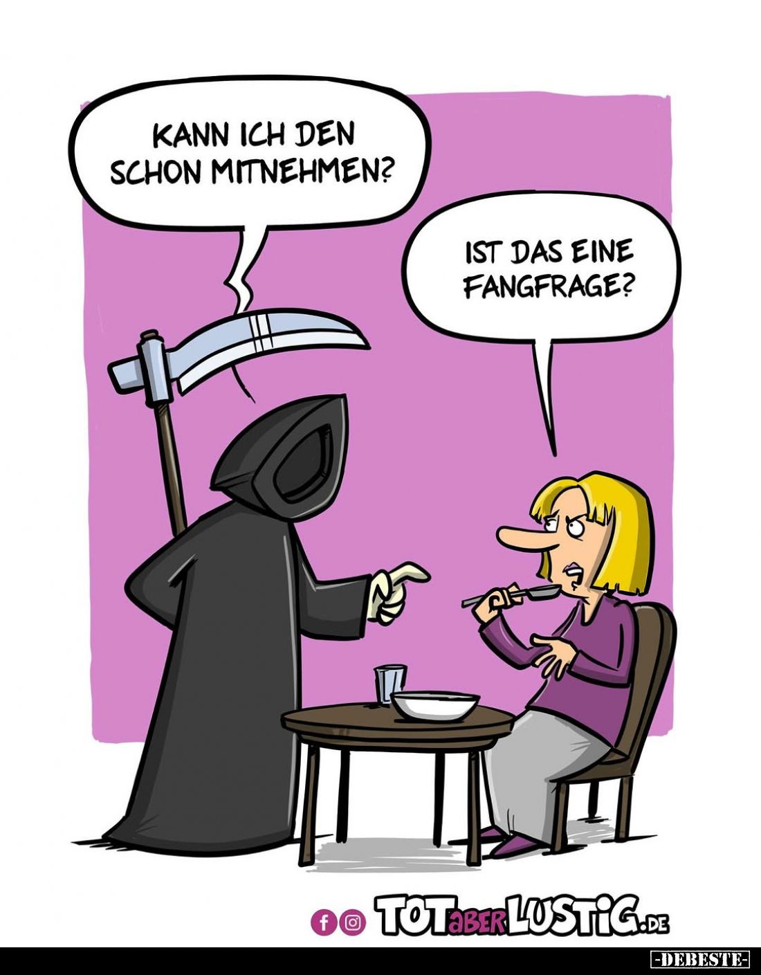 Kann ich den schon mitnehmen? -
Ist das eine Fangfrage?