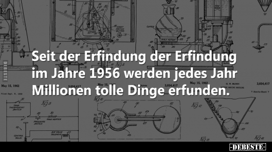 Seit der Erfindung der Erfindung im Jahre 1956 werden jedes.. - Lustige Bilder | DEBESTE.de