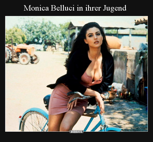 Monica Belluci in ihrer Jugend..