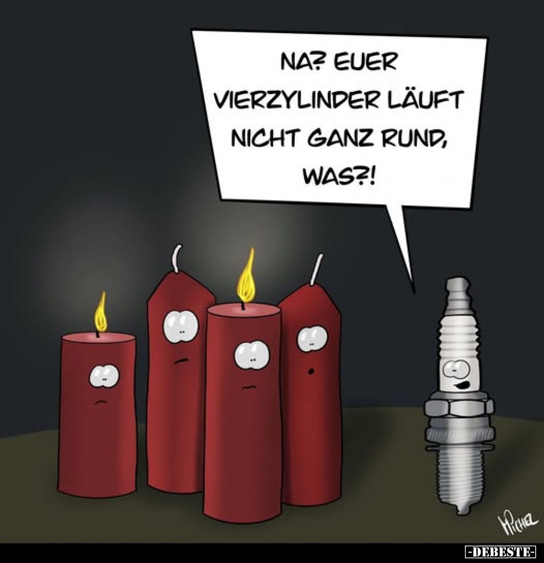 Na? Euer Vierzylinder läuft nicht ganz rund, was?!